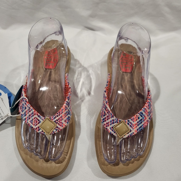 NWT Hey Dude Christi Flip Surf Baja Multicolor Sandals - Picture 4 of 8